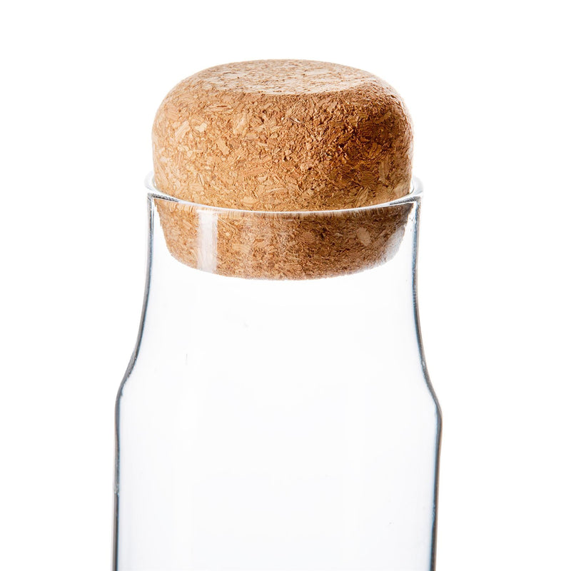375ml Glass Storage Bottles with Cork Lid - Pack of 3 - By Argon Tableware