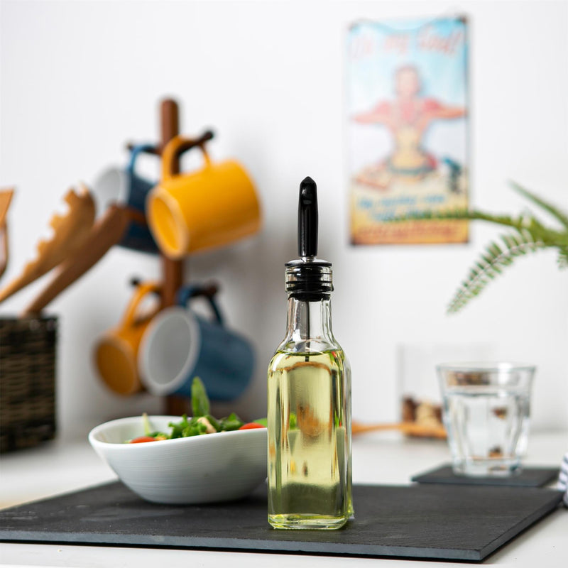 Black Olive Oil Bottle Caps - Pack of 10 - By Argon Tableware