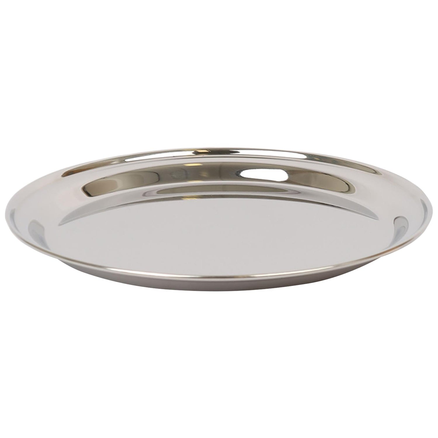 Round Stainless Steel Serving Tray By Argon Tableware