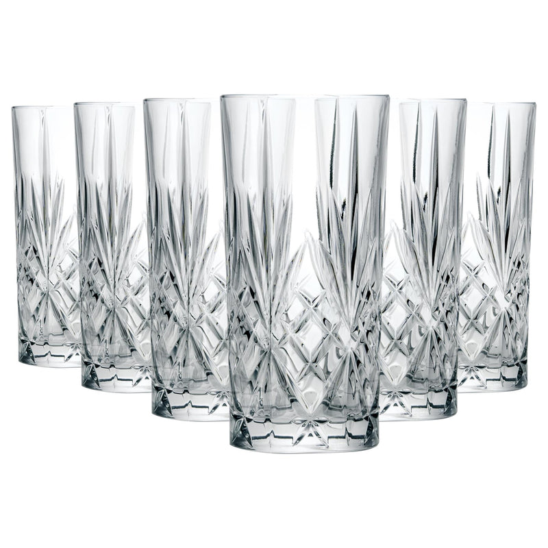 360ml Melodia Highball Glasses - Pack of 6 - By RCR Crystal