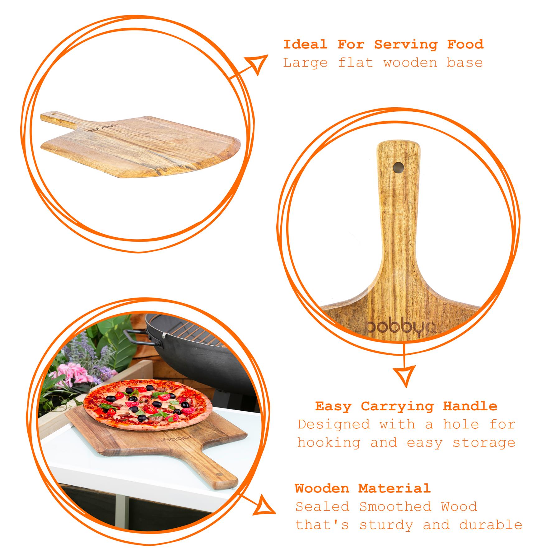 30cm x 50cm Wooden Chopping Board with Handle