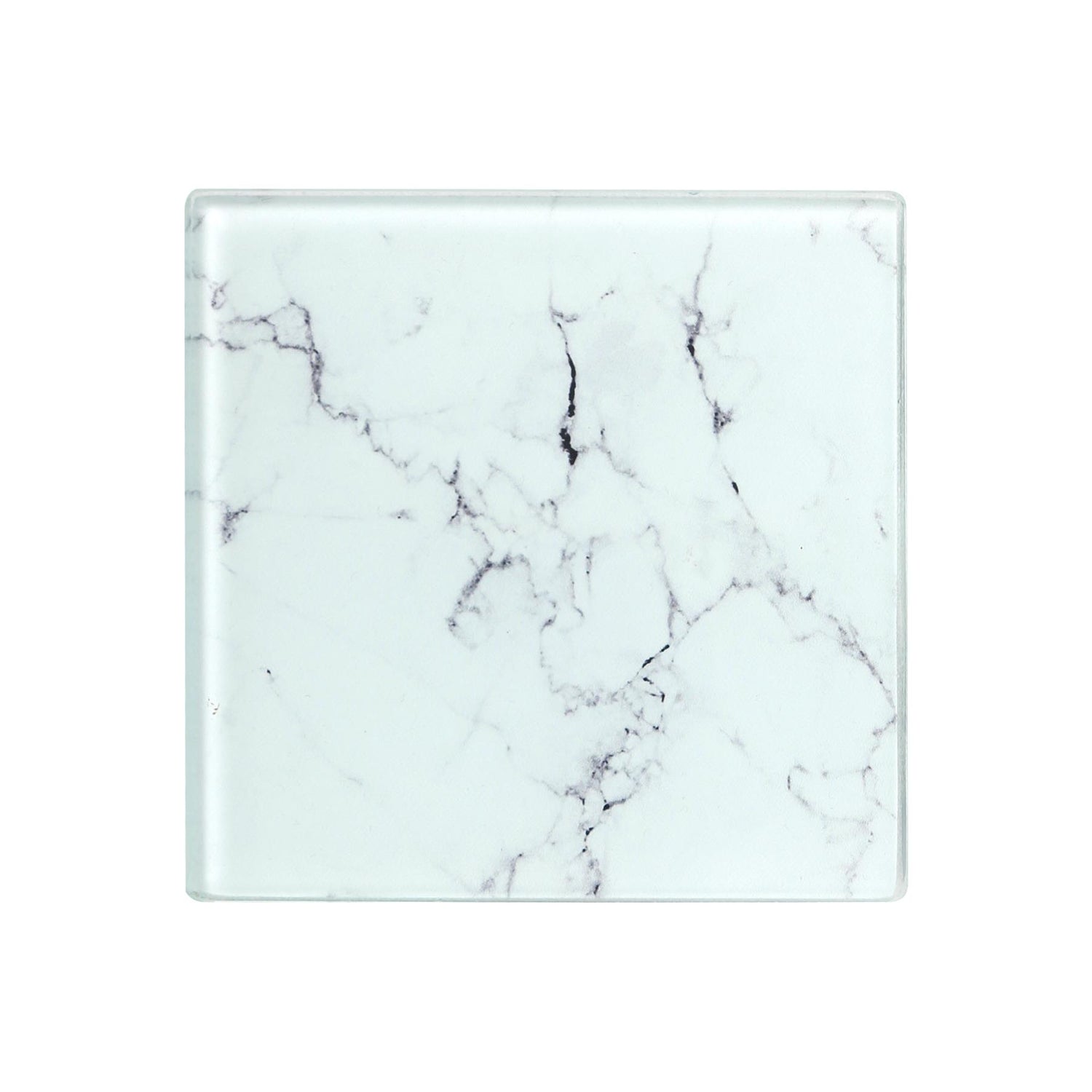 Square Glass Coasters - Marble - Pack of 6