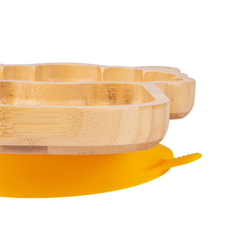 Bamboo Llama Baby Feeding Plate with Suction Cup - By Tiny Dining