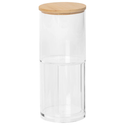 Stacking Bathroom Canister with Bamboo Lid - By Harbour Housewares