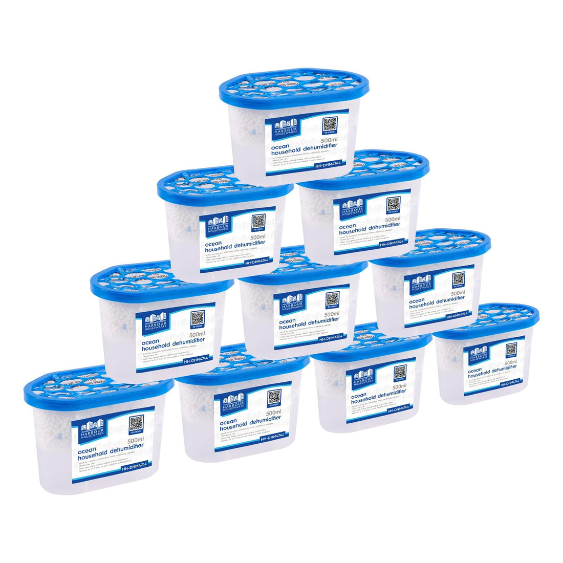 500ml Ocean-Scented Moisture Absorber Tubs - Pack of 10