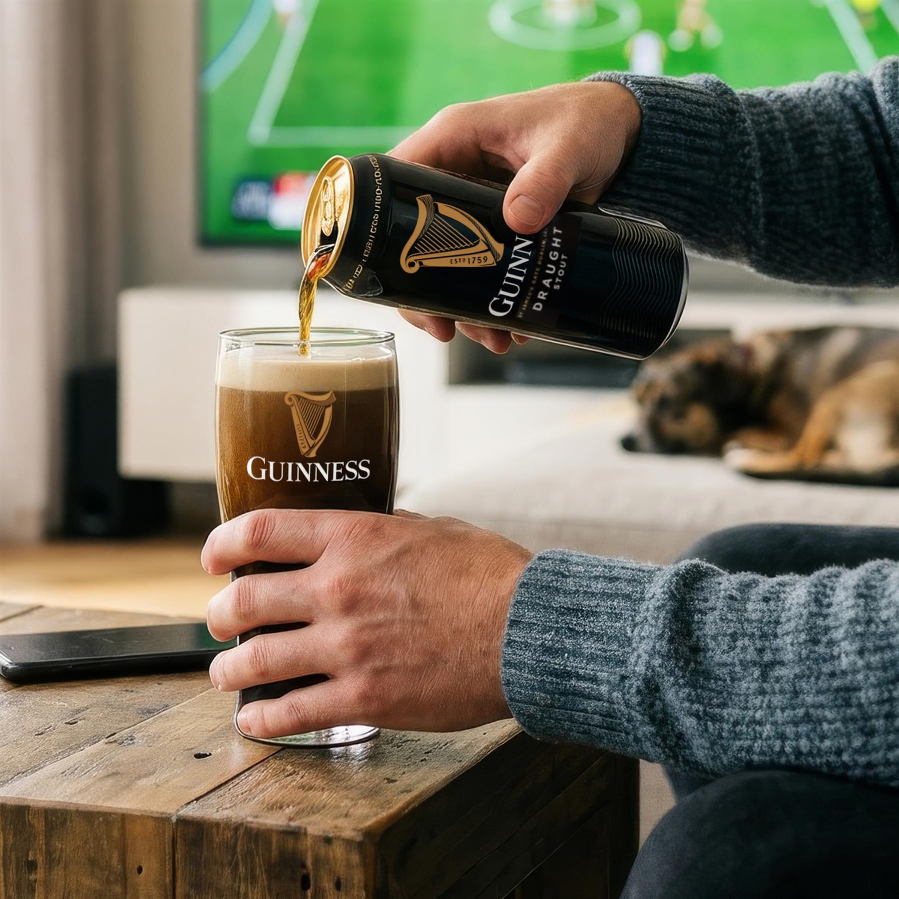 Guinness 2 Piece Embossed Can Glass Set