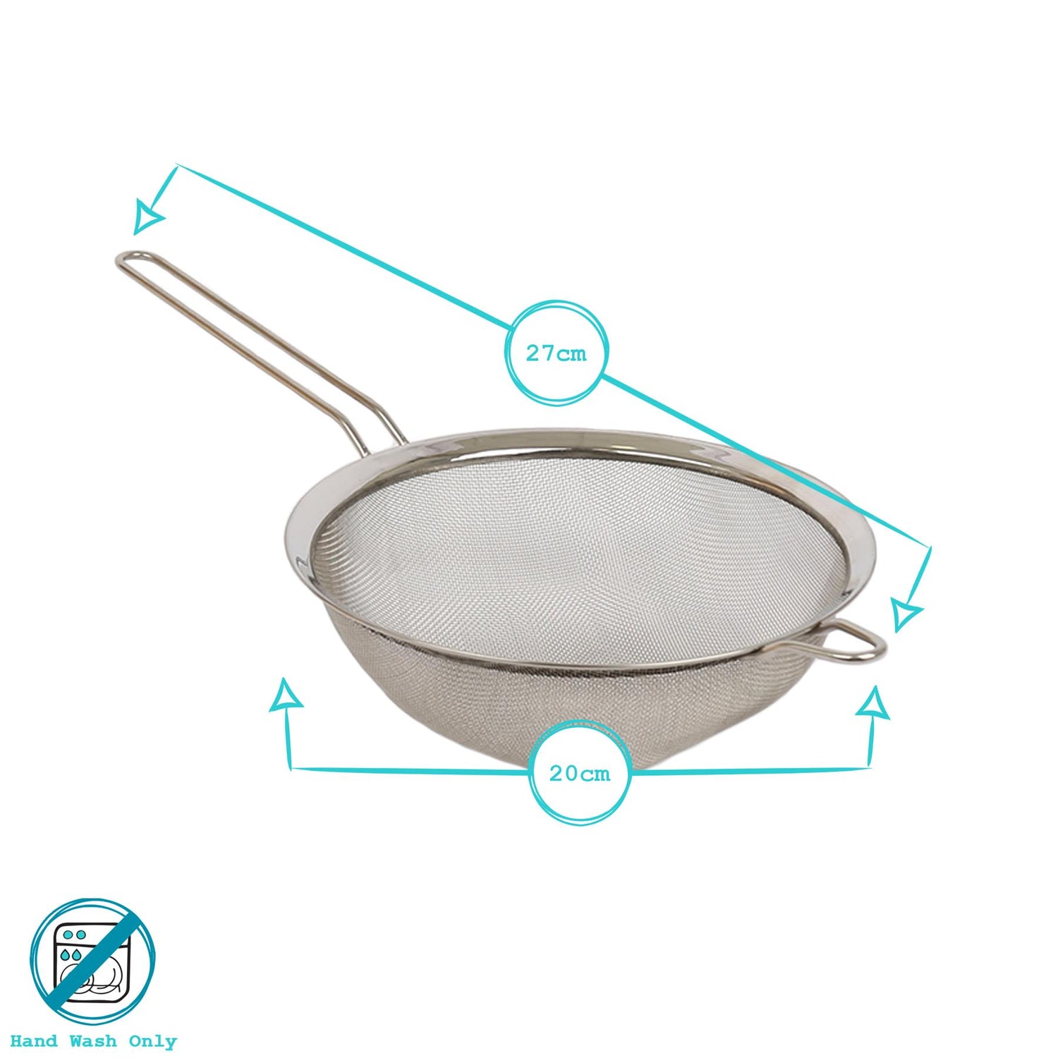 20cm Stainless Steel Sieve