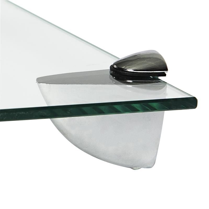 Floating Glass Bathroom Shelf - 60cm - By Harbour Housewares