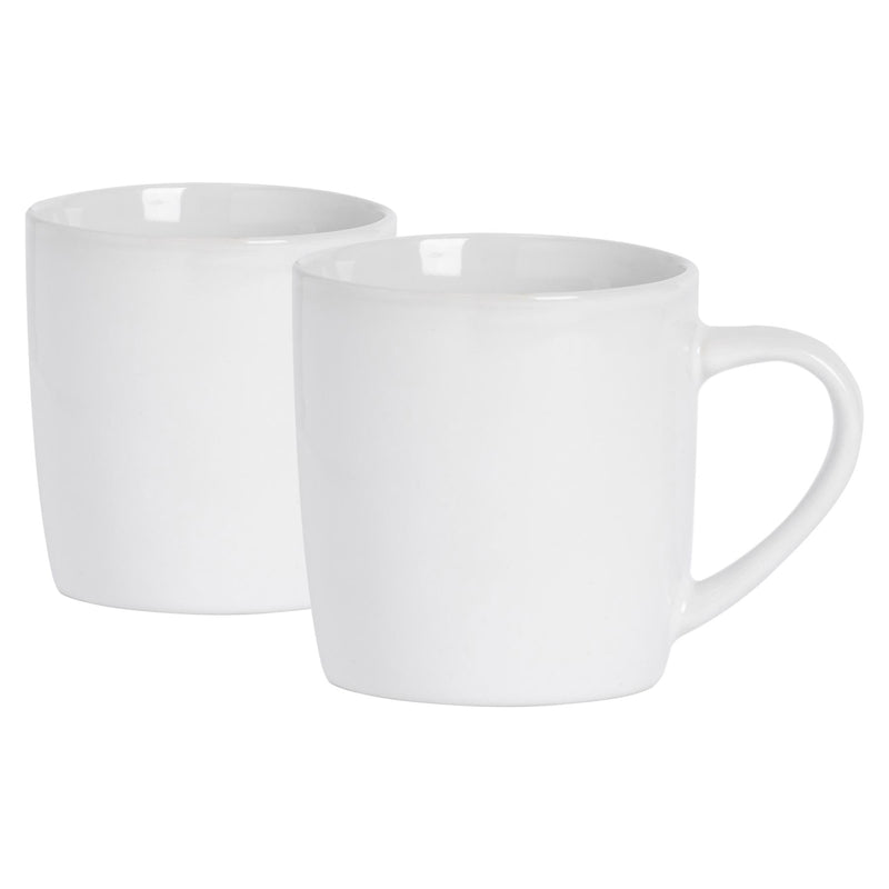 350ml Coloured Coffee Mugs - Pack of 2 - By Argon Tableware