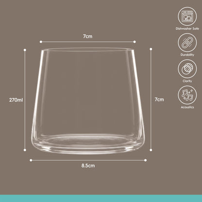 270ml Hampstead Glass Tumblers - Pack of 6