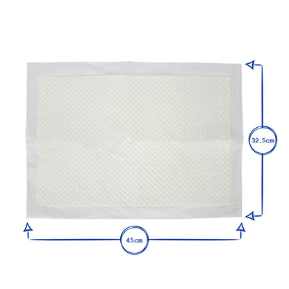 Disposable Incontinence Bed Pads - 32.5cm x 45cm - Pack of 50