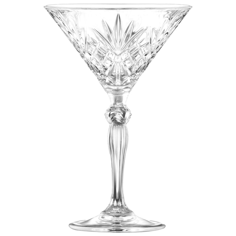 210ml Melodia Martini Glasses - Pack of Six - By RCR Crystal