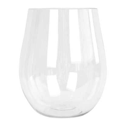 600ml Reusable Plastic Stemless Wine Glasses - Pack of 6