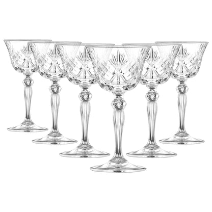 160ml Melodia Glass Champagne Saucers - Pack of 6 - By RCR Crystal