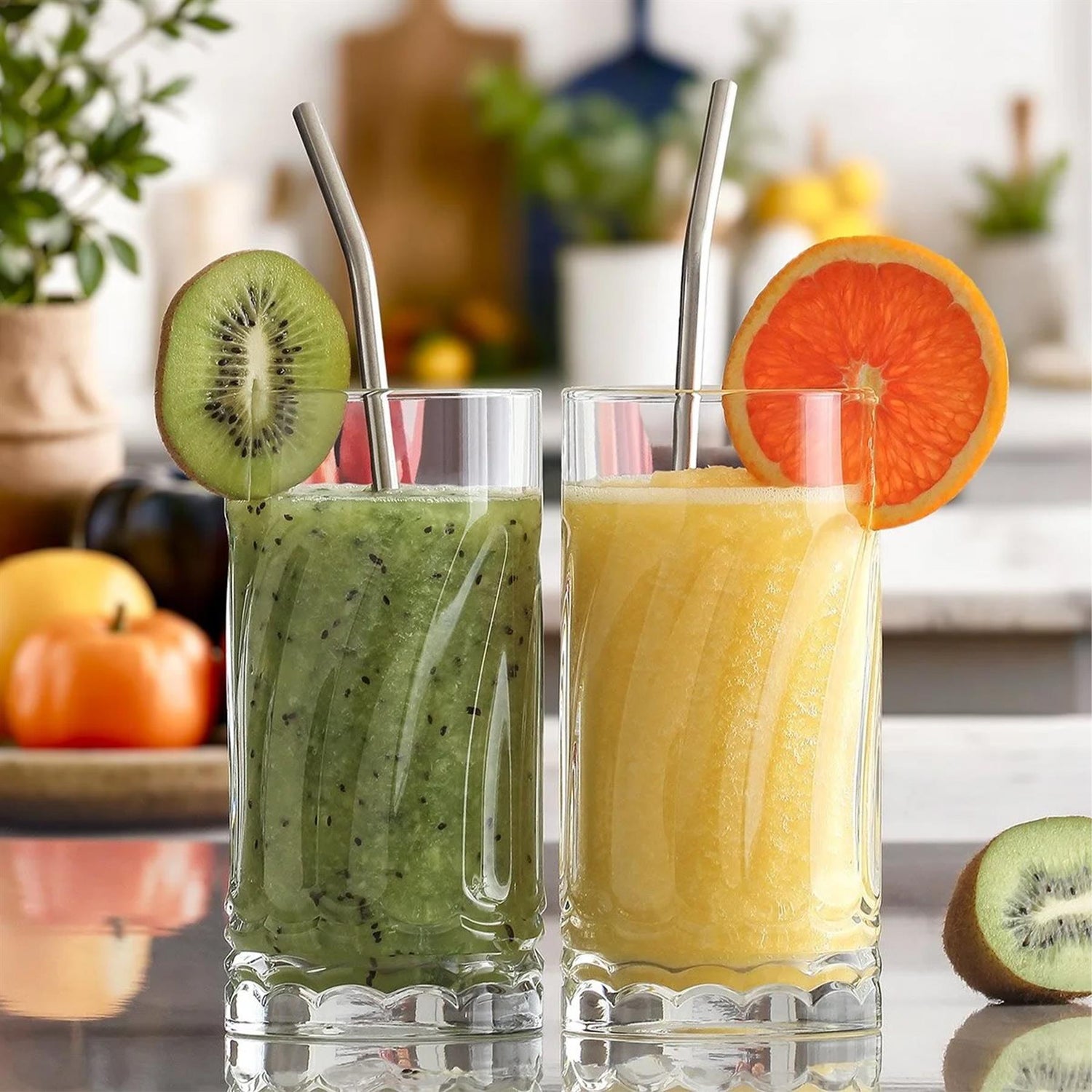 12 Piece Wave Glass Tumbler Set