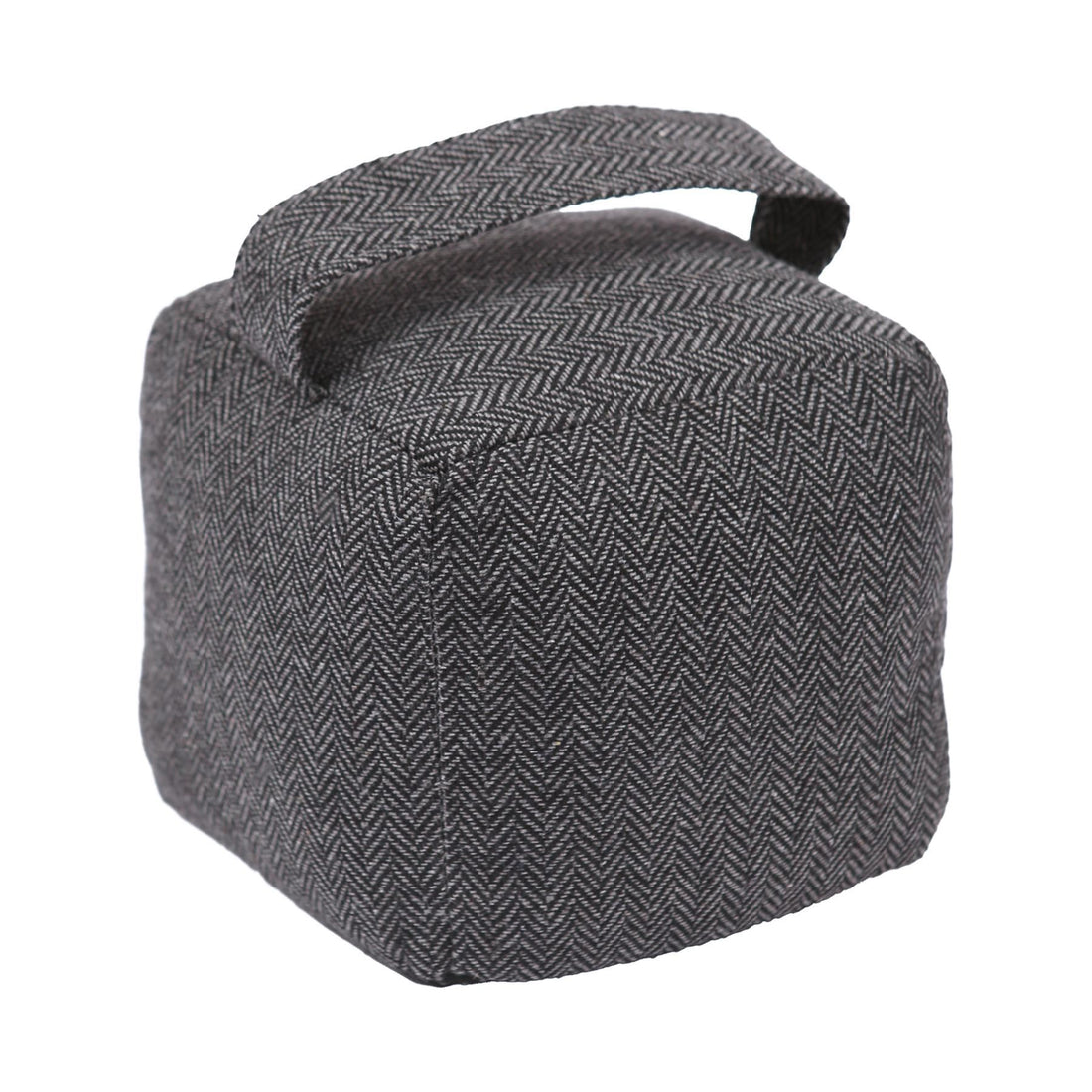 Grey Cubic Herringbone Door Stop