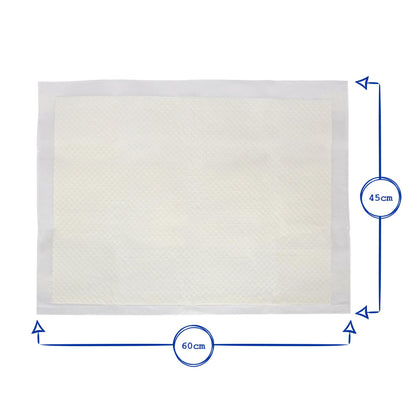 Disposable Incontinence Bed Pads - 45cm x 60cm - Pack of 50