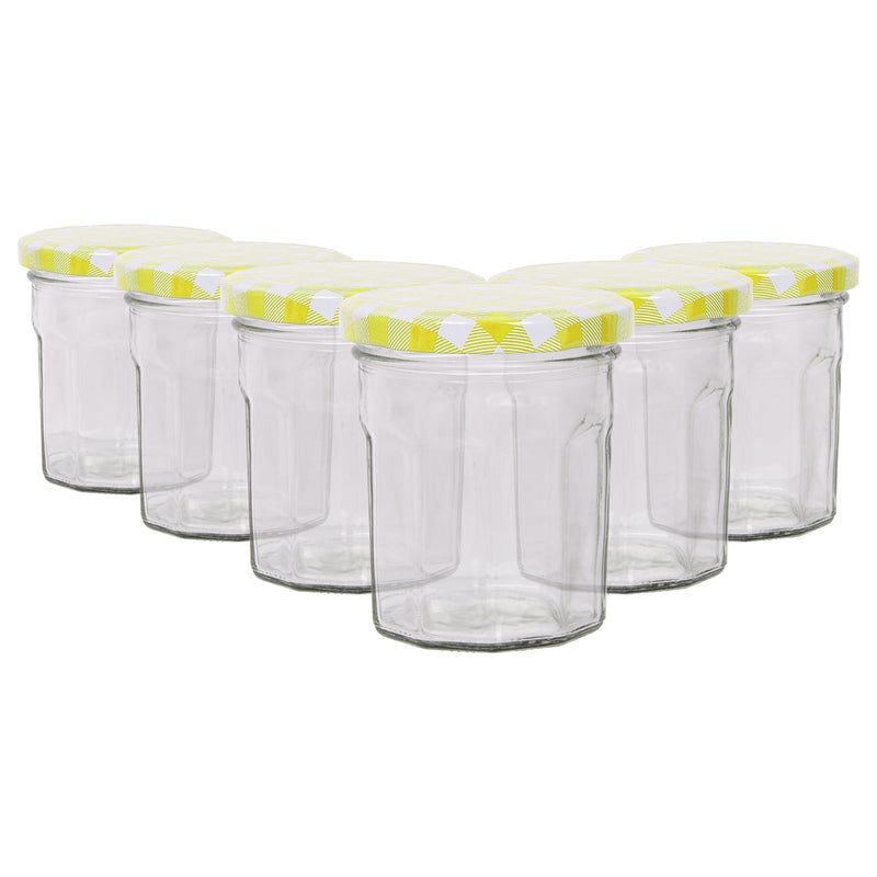 150ml Glass Jam Jars with Lids - Pack of 6 - By Argon Tableware