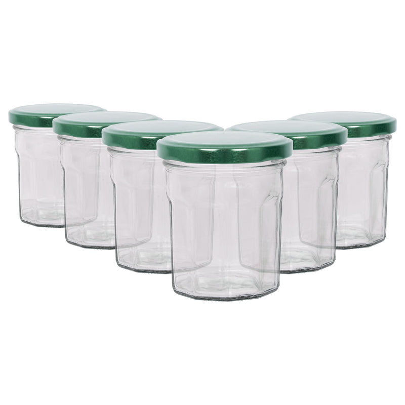 150ml Glass Jam Jars with Lids - Pack of 6 - By Argon Tableware