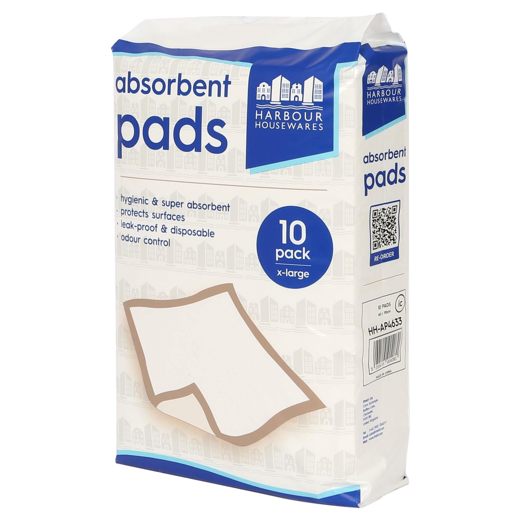 Disposable Incontinence Bed Pads - 60cm x 89cm - Pack of 10