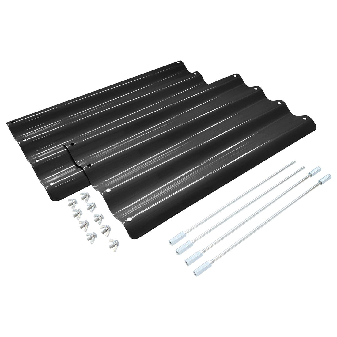 Anthracite Galvanised Steel Raised Garden Bed Extension Set - 50cm