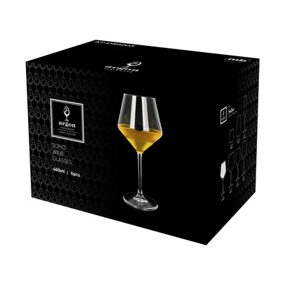 460ml Soho Crystal White Wine Glasses - Pack of 6