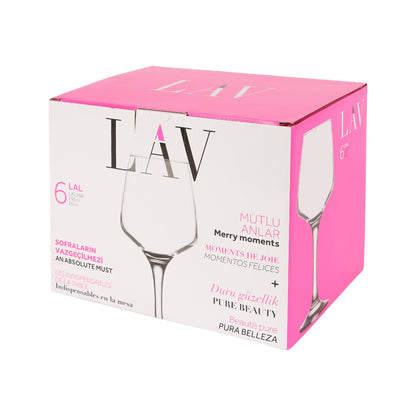 295ml Lal Wine Glasses - Pack of Six