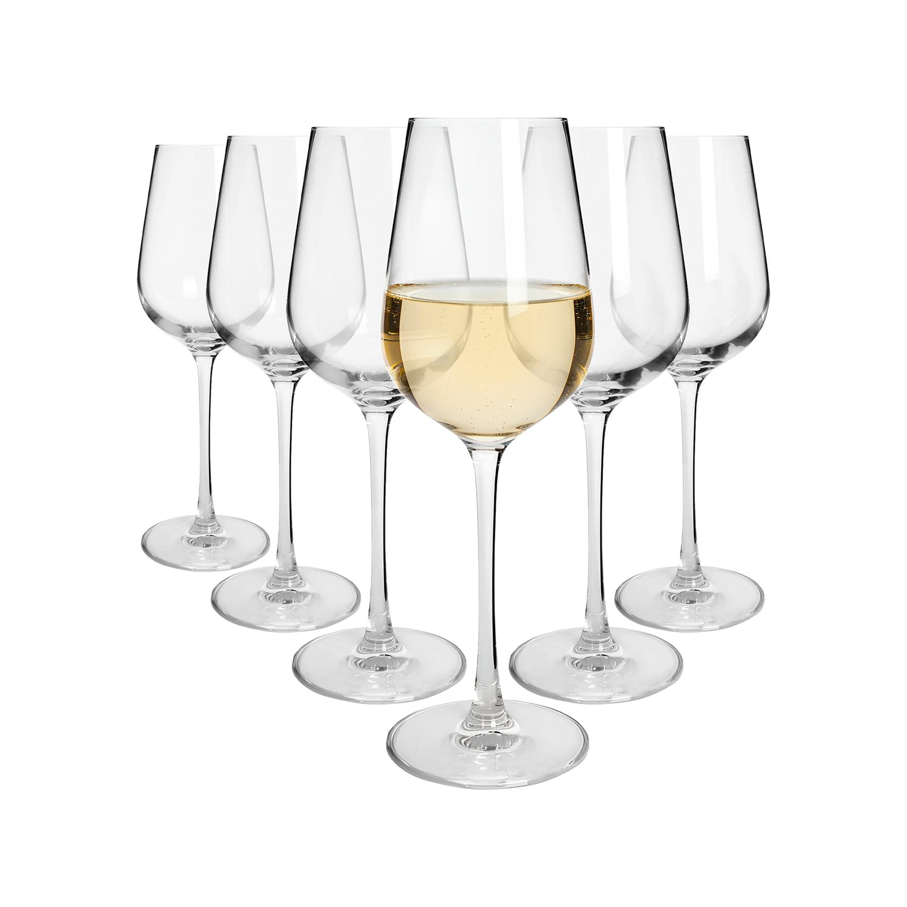 400ml Knightsbridge Crystal White Wine Glasses - Pack of 6 | Rinkit.com ...