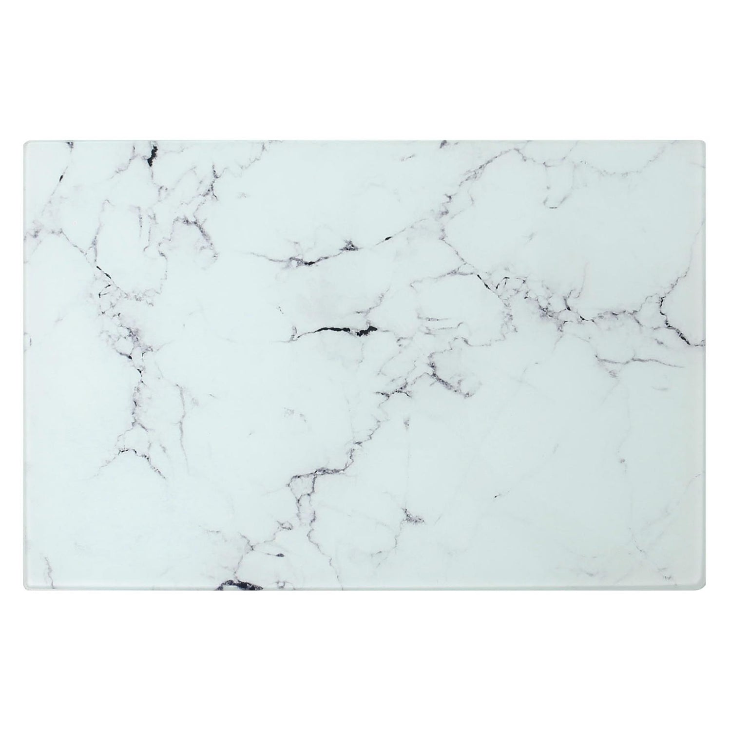 Rectangle Glass Chopping Board - 50cm x 40cm - Marble