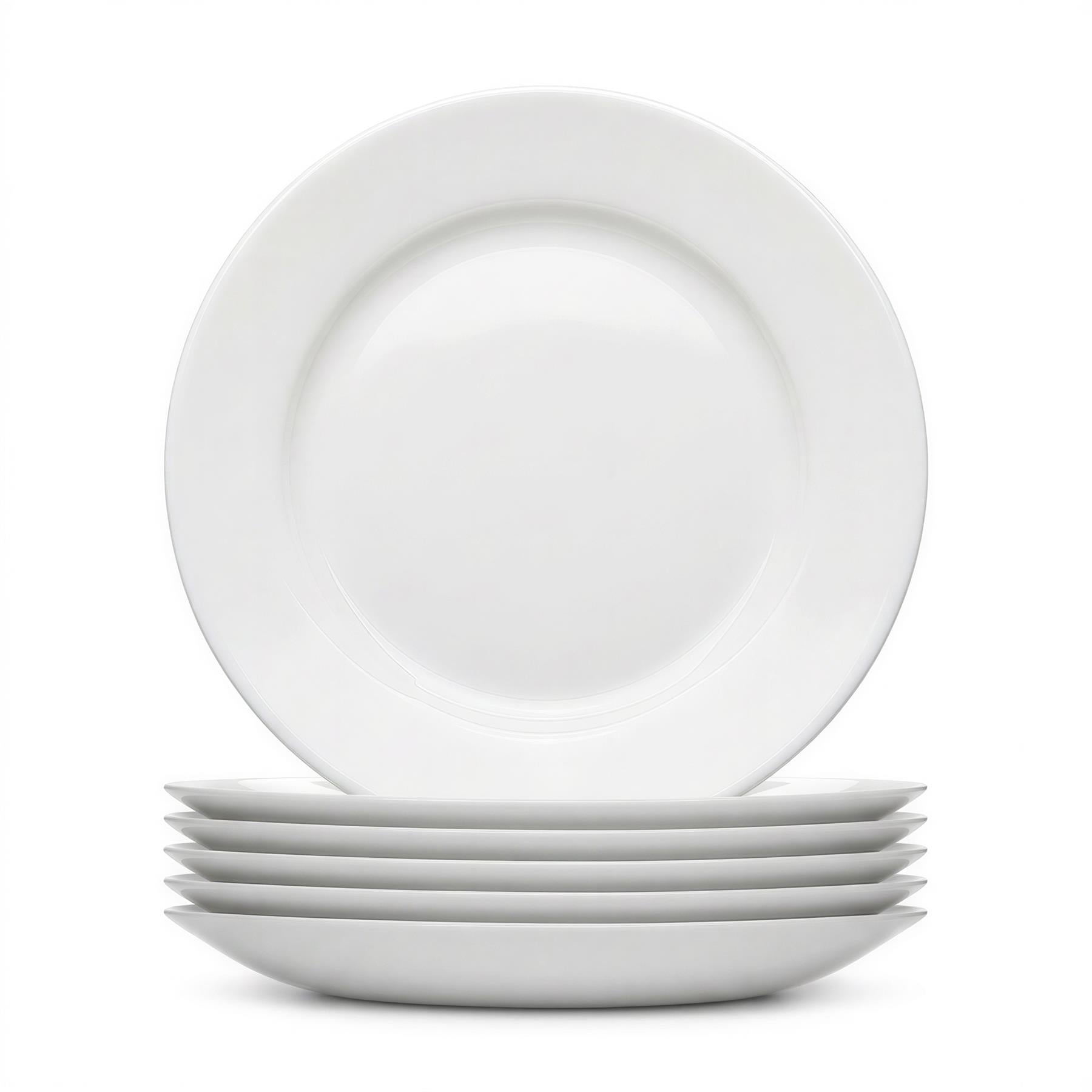 Round Opalware Dessert Plates - 19cm - White - Pack of 6