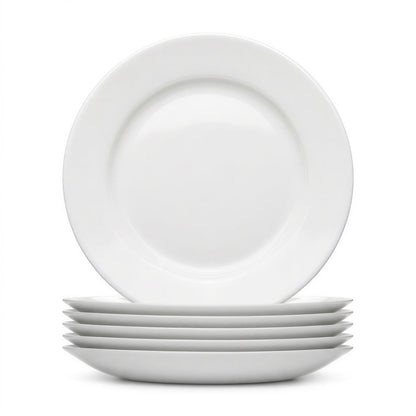 Round Opalware Dessert Plates - 19cm - White - Pack of 6