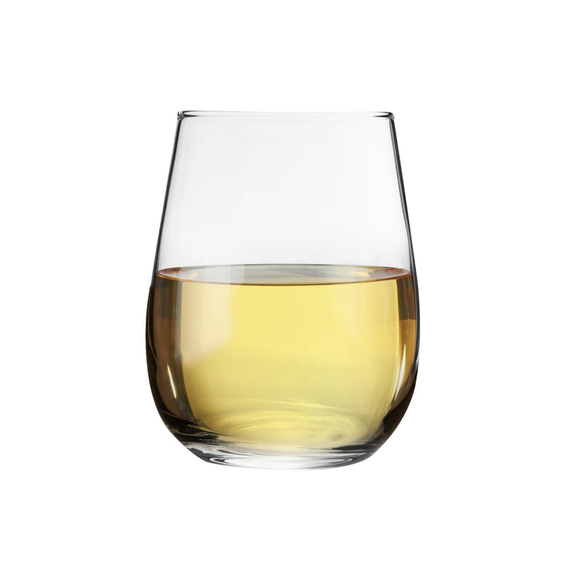 360ml Corto Stemless White Wine Glasses - Pack of 6 - By Argon Tableware