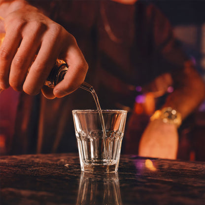 55ml Panelled Shot Glasses - Pack of 6