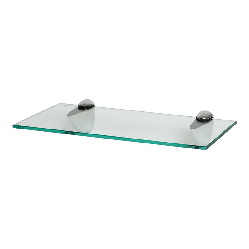 Floating Glass Bathroom Shelf - 40cm - By Harbour Housewares