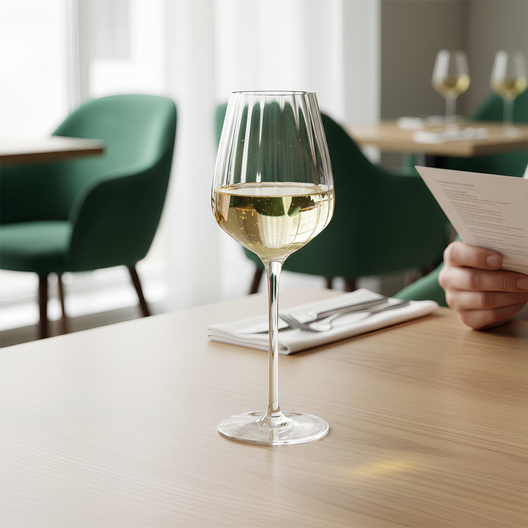 360ml Kensington Optic Crystal White Wine Glasses - Pack of 6