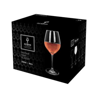 540ml Mayfair Crystal Rosé Wine Glasses - Pack of 6