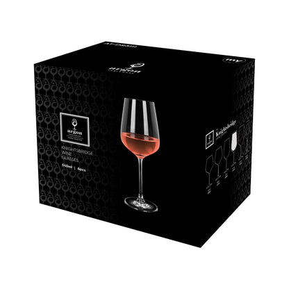 540ml Knightsbridge Crystal Rosé Wine Glasses - Pack of 6