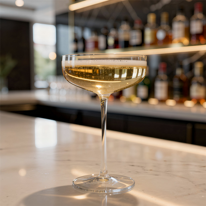 220ml Hoxton Crystal Champagne Coupe Glasses - Pack of 6