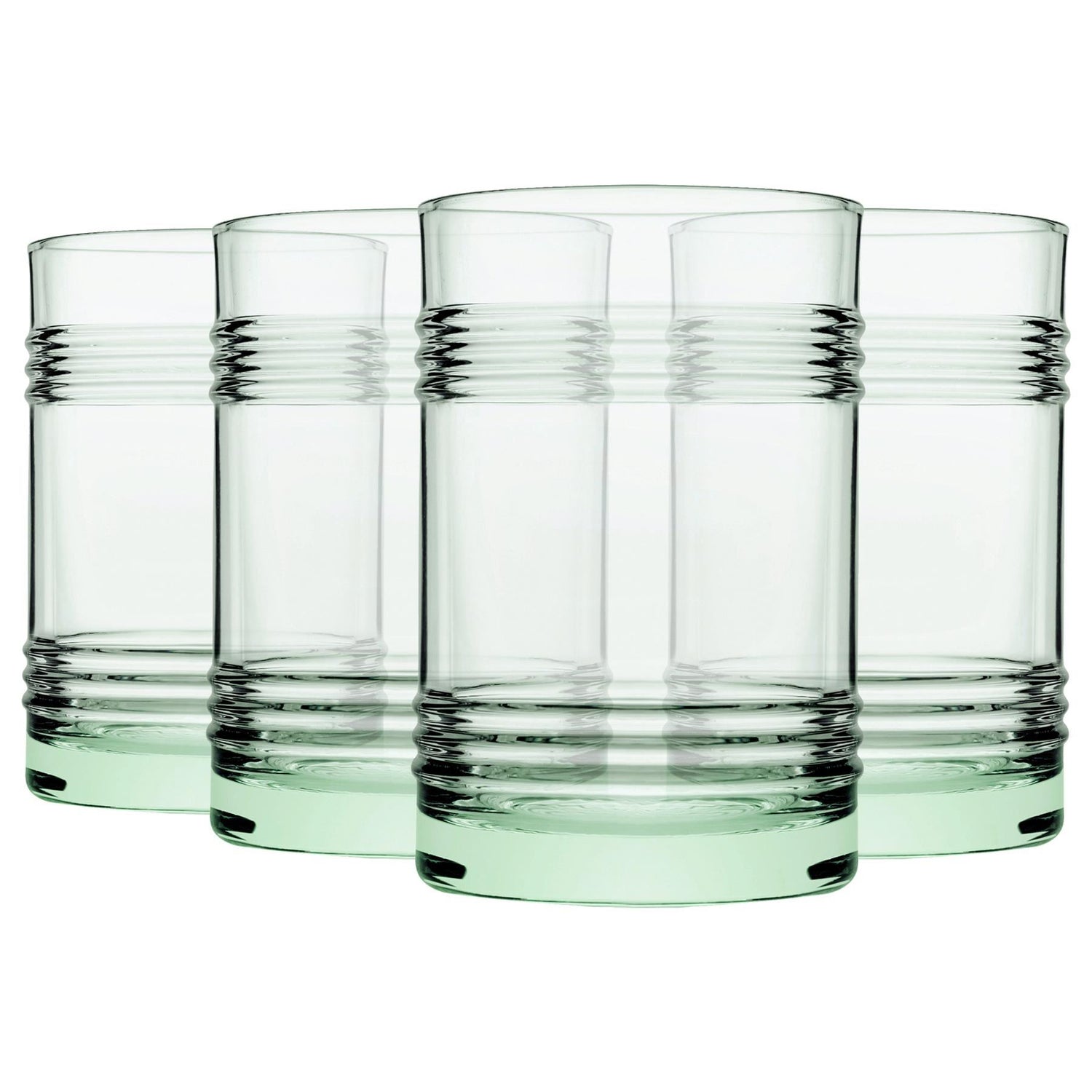 490ml Aware Tincan Recycled Highball Glasses - Green - Pack of 4 - By Pasabahce