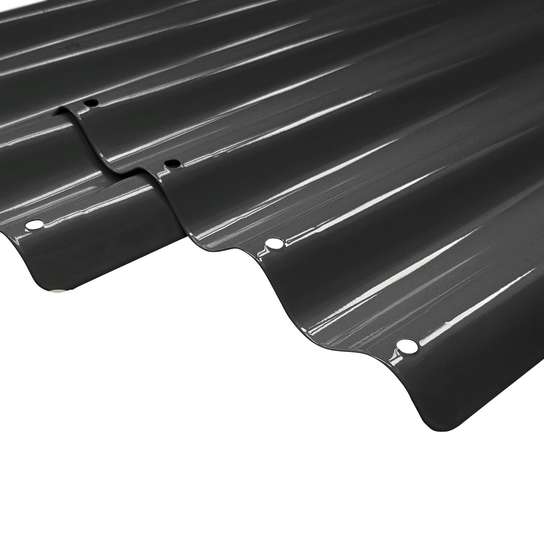 Anthracite Galvanised Steel Raised Garden Bed Extension Set - 50cm