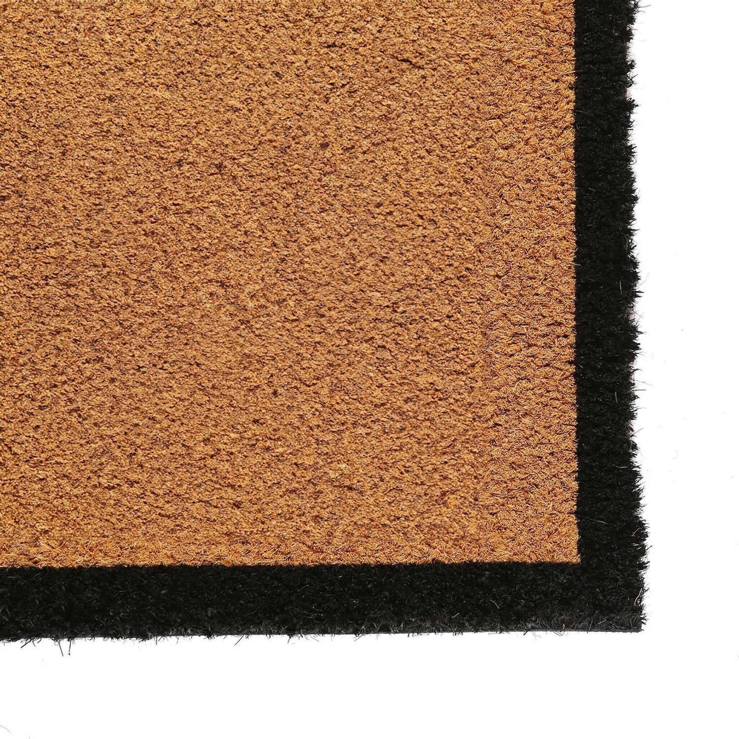 Coir Door Mat - 120cm x 75cm - Black Border