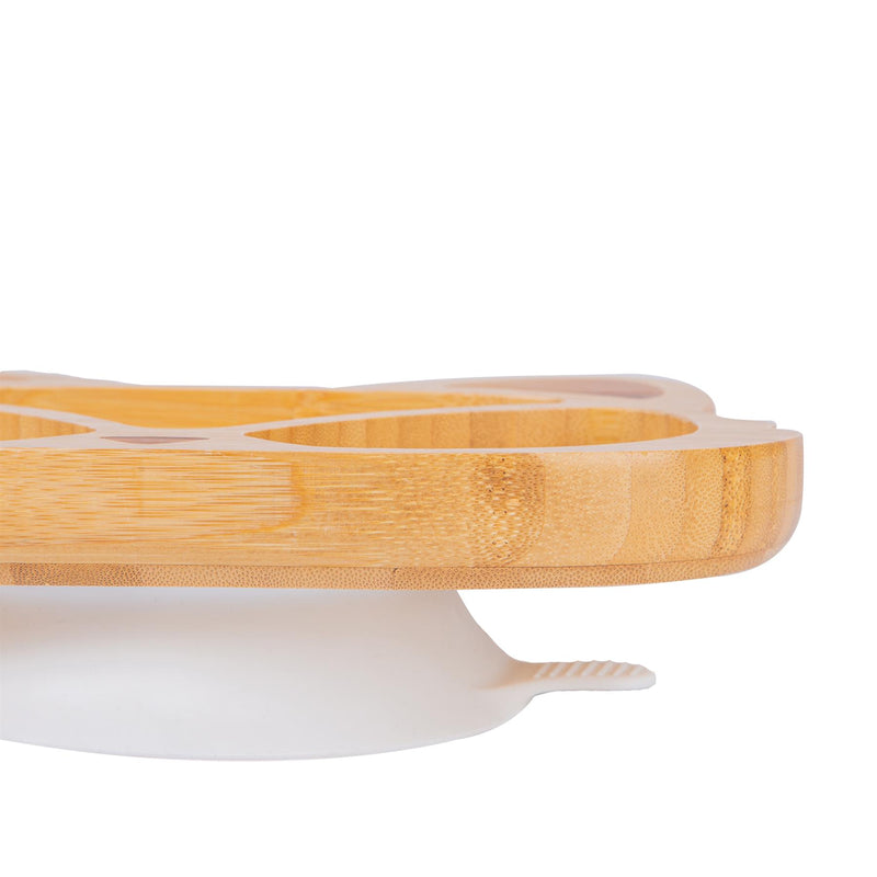 Bamboo Fox Baby Feeding Plate with Suction Cup - By Tiny Dining