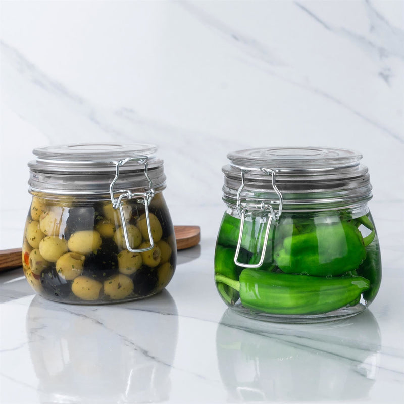500ml Classic Glass Storage Jars - Pack of 3 - By Argon Tableware