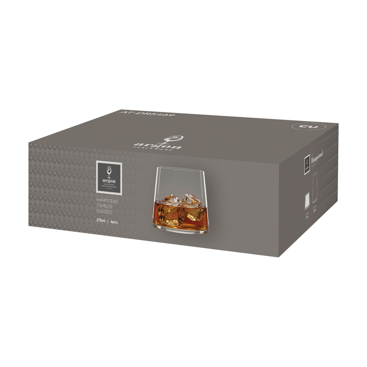 270ml Hampstead Glass Tumblers - Pack of 6