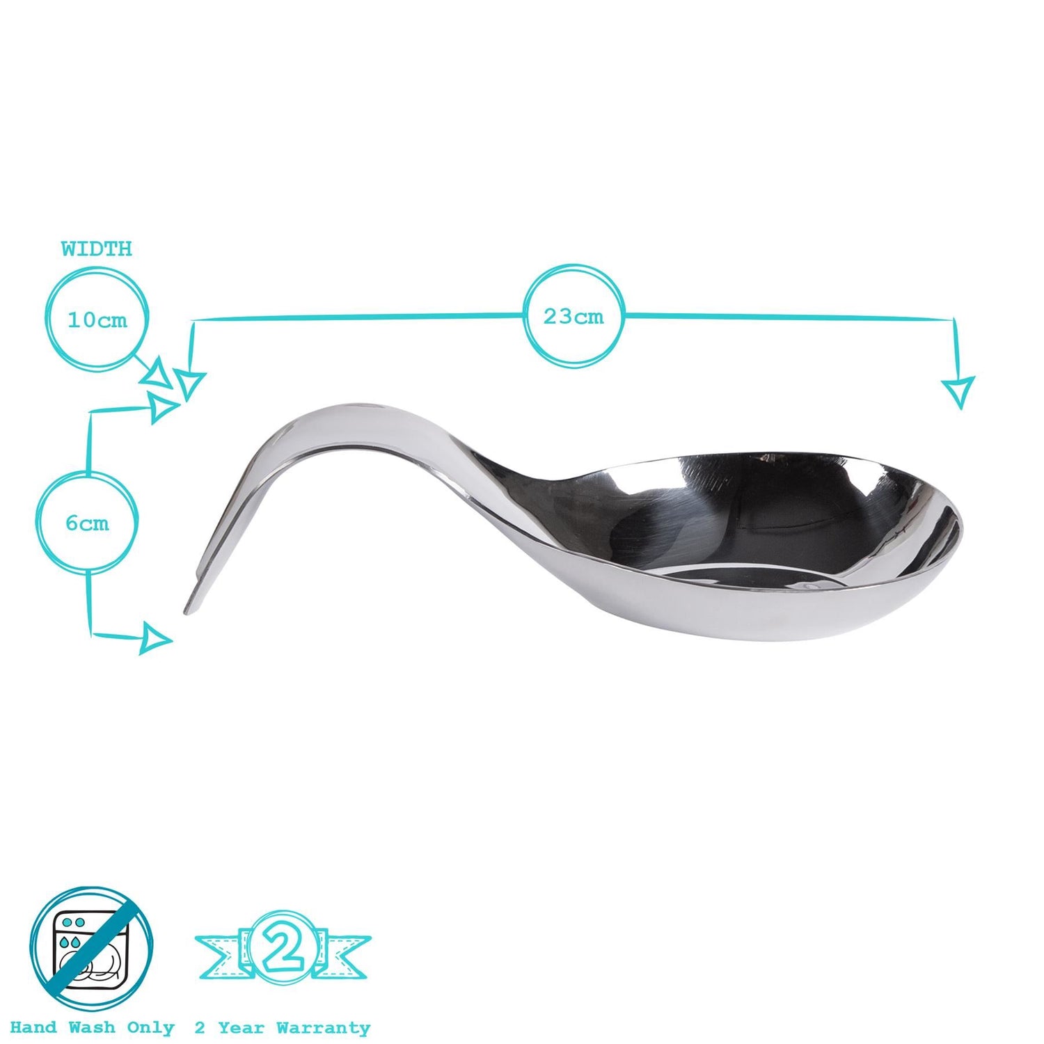 10cm Stainless Steel Spoon Rest