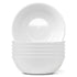 Round Opalware Salad Bowls - 19cm - White - Pack of 6