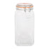 1.7L Square Glass Jar with Clip-Top Lid - By Argon Tableware