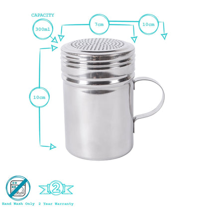 300ml Stainless Steel Flour Shaker