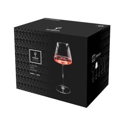 600ml Dulwich Crystal Rosé Wine Glasses - Pack of Six
