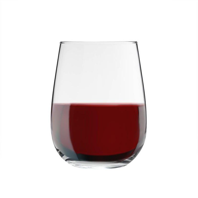 475ml Corto Stemless Red Wine Glasses - Pack of Six - By Argon Tableware